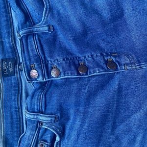 JCREW button front high waist jeans with stretch